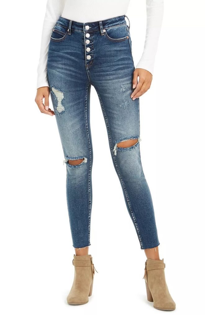 Jeans Exposed Button OAT New York