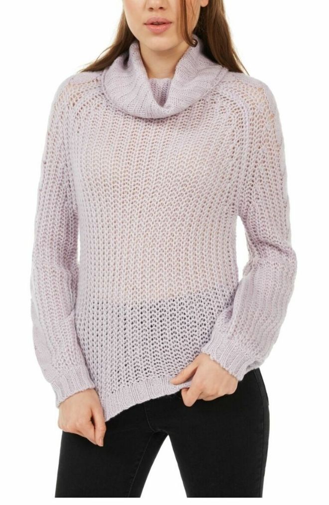 Sweater Cowl Neck Planet Gold Lila